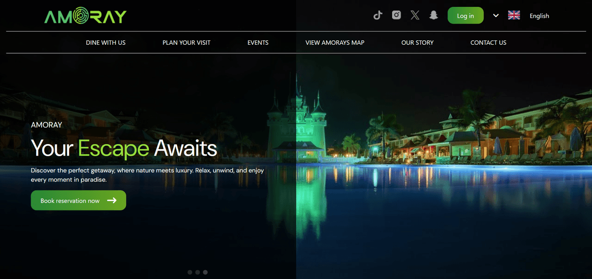 Amoray — Luxury Resort Website