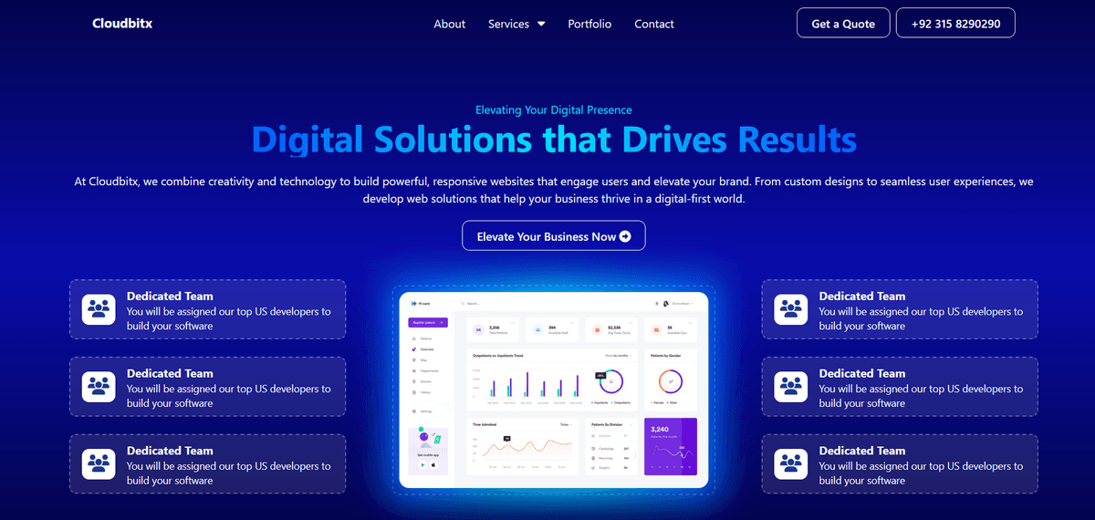 Cloudbitx — Software Company Landing Page